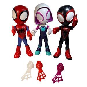 Marvel Spider-Man Miles Morales Ghost-Spider Gwen Stacy Action Figures 9" Access